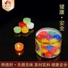 28 Piezas de Lámparas de Mantequilla de Loto con Cáscara de Gel de 4 Horas para Uso en el Hogar, Velas de Loto de 4 Horas, Lámparas de Ofrenda Naturales para Buda, Lámparas de Siete Colores sin Humo