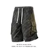 Pantalones Cortos de Trabajo Transfronterizos para Hombre, Ropa de Exterior de Verano, Shorts de Playa Frescos y Modernos, Estilo Streetwear Americano de Tallas Grandes, Pantalones Cortos de Seis Quintos