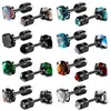 Venta caliente de Amazon acero inoxidable negro 6 mm cuatro garras doble cabeza engastado circonita aretes moda combinación traje al por mayor