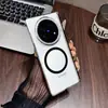 Adecuado para Funda de Teléfono Móvil Vivoxfold6, Alta Transparencia, Anticaídas, Doble Eje, Cobertura Total, Succión Magnética Xfold5, Estilo Verano para Hombres y Mujeres