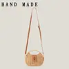 Bolso de Paja Tejida de Moda Estilo Francés Nuevo para Vacaciones en la Costa, Ropa Casual de Playa, Bolso Versátil de Nicho para Mujer