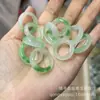 Fabricante de Productos de Jade al por Mayor Anillos de Cuarcita de Hielo Transparente de Alta Calidad, Anillos para Dedos, Anillos de Mano, Anillos de Flor Flotante Tipo Hielo