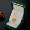 Collar de Cadena de Acero Titanio con Candado de Longevidad Inteligente Colgante Accesorios de Joyería Fuente de Fábrica Suministro para Transmisiones en Vivo de Douyin Kuaishou