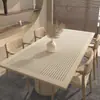 Mantel de Mesa de Comedor Estilo Silencioso Impermeable y a Prueba de Aceite Mantel de PVC Desechable Mantel de Mesa de Centro de Té Aislante de Calor Anti-quemaduras Lujo Ligero Gama Alta