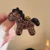 Pinza Brillante de Diamante para el Cabello con Pelo de Caballo del Zodiaco para Niñas, Pinza de Cabello Colorida, Deslumbrante y Colorido Accesorio para el Cabello de Año Nuevo