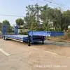 Exportación Transfronteriza de Semirremolques de Plataforma Baja, Vehículos de Transporte Pesado de 2 Ejes y 4 Ejes, Semirremolques para Transporte de Maquinaria de Ingeniería