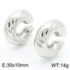 Pendientes de Acero Inoxidable con Forma de Gota Más Vendidos Transfronterizos Estilo Coreano Pendientes Geométricos Versátiles para el Trayecto Diario Stock Listo para Exportación