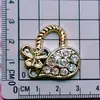 Corona de Pedrería Dorada Lazo Pinza para el Pelo Pinza de Garra Agujero Hebilla de Zapato Accesorios para Ropa Incrustaciones de Pedrería Plástico para Bricolaje