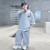 Conjunto de Sudadera de Punto para Niños Otoño 2025 Nuevo Corte Holgado para Niños Mayores, Atuendo Elegante y Moderno para Primavera y Otoño para Niños
