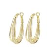Pendientes de Aro Huecos de Malla de Cristal Estilo Coreano Dongdaemun, Pendientes de Aro de Personalidad de Celebridad de Internet de Moda, Diseño Hueco de Malla al por Mayor