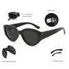 Nuevas Gafas de Sol Transfronterizas, Gafas de Sol Ojo de Gato Anti-UV para Mujer, Gafas Europeas y Americanas Modernas y Versátiles, Gafas de Sol para Hombre