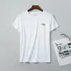 Camiseta Masculina de Verão Gelo Seda Gola Redonda Secagem Rápida Manga Curta Fina Respirável Manga Média Tamanho Grande Top Esportivo Masculino Solto Moderno