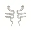 Pendientes con Forma de Serpiente No Requieren Perforación, Pendientes de Serpiente Estilo Dulce Oscuro y Picante, Pinzas para Orejas de Serpiente con Diseño de Textura Única, Venta Caliente Transfronteriza