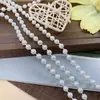 Blanco Encaje Adorno Ropa Accesorios Cinta Decorativa Cinta de Seda Tela para Dobladillo Materiales de Bricolaje