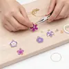 Pendente Gotas de Óleo Flor Roxa Sonhadora Margarida Tulipa Rosa Lírio Brincos Pulseira Acessórios de Joia DIY Atacado