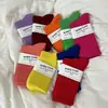 Calcetines de Colores para Niños Ins Súper Fire Morado Naranja Rojo Rosa Calcetines Medios Calcetines de Danza Moderna con Pantalones de Tiburón