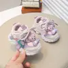 Zapatillas de papá para niños, zapatillas deportivas para niños y niñas, zapatillas de caminar de dibujos animados para bebés, ligeras, antideslizantes, transpirables, con suela gruesa
