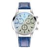 Ventas Directas de Fábrica Reloj de Pulsera de Acero de Tres Ojos con Cristal de Luz Azul Colorido Reloj de Cuarzo para Hombre Regalo Reloj para Hombre al Por Mayor
