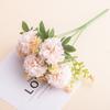 Bouquet Escandinavo de 5 Cabezas del Fabricante de Combinación de Ramo de Hortensias de Flores Simuladas Decoración para el Hogar Boda Flor Falsa Ramo de Flores de Seda