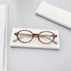 Óculos de sol retrô com estampa de leopardo, armação pequena, oval, nerd, rosto pequeno, feminino, simples, artefato de beleza, super leve, macio, para meninas, armação redutora de idade