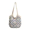 Bolsa de Ombro Estilo Étnico Primavera 2026 Moda Casual para o Dia a Dia Bolsa de Palha com Franjas Estilo Férias Bolsa de Praia Atacado