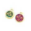 Acessórios de Cinco Deuses da Fortuna de Alta Qualidade, Acessórios de Pulseira da Sorte com Gotejamento de Óleo Banhados a Ouro, Acessórios DIY, Joias em Estoque para Atacado