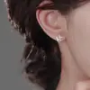 Arete de estrella hueca de cinco puntas de estilo europeo y americano, aretes de estrella clásicos diarios para viajero de viento neutro transfronterizo