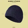 Chapéu de Lã Grosso Versátil da Moda para Homens e Mulheres, Chapéu Casual para Exterior, Chapéu Quente, Gorro de Esqui