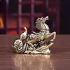 Mascota de Escritorio Caballo a la Suerte Rueda de la Fortuna Caballo del Zodiaco Adornos para Oficina y Coche Mascota para Té Decoraciones para el Hogar