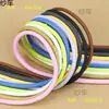 3-8mm Cor 32 Fios Poliéster Baixa Elasticidade Fio Torcido Cordão Redondo Cordão de Roupas Corda de Capuz de Moletom 300 Cores em Estoque