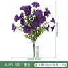 Plantas Verdes Simuladas de 7 Galhos Eucalipto Flores Trombeta Glória da Manhã Arranjos de Flores para Exterior Flores Artificiais Falsas Decoração Atacado