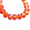 Fabricante de joyería 8mm pulsera tallada multicolor pulsera de cristal Cristal Rojo puesto de punto turístico suministro de artículos pequeños