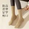 Calcetines de personas con puerta de césped calcetines de mujer otoño e invierno forro polar gruesos cálidos medias algodón invierno calcetines de toalla de rizo