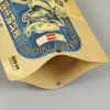 Saco de Papel Marrom para Embalagem Alimentícia Saco Auto-Sustentável com Zíper Chá Frutas Secas Saco de Selagem Alimentícia Lanche Saco de Selagem para Nozes