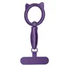 Cordón para Teléfono Móvil Hebilla Giratoria Accesorios Desmontables Reloj Colgante de Gato Demonio de Metal Hebilla de Gancho de Pintura al Horno Hebilla de Anillo para Funda de Teléfono Móvil