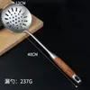 Utensílios de Cozinha de Aço Inoxidável 304, Espátula de Jacarandá, Colher e Espátula para Cozinha Doméstica, Conjunto de Colher e Espátula para Sopa