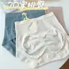 Cueca Plus Size Cintura Alta Controle de Barriga para Mulheres Sem Costura Alta Elasticidade Gorda mm Levanta Bumbum Algodão Crotch Antibacteriano Respirável Pós-parto Cueca Controle de Barriga