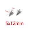 Acessórios para Joias DIY Aço Inoxidável Pingente Cônico Pequeno Acessórios para Brincos Simples Pingente Pequeno Galvanizado