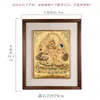 Buda Yuan Hui Tesouro Rei Celestial Mão Pintada Buda Thangka Pintura de Pendurar Xizang Mineral Natural Cartão Dourado Buda Deus da Riqueza Pintura Decorativa