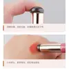 Pincel de Labios Redondo de Silicona Suave Pequeño con Tapa, Pincel de Maquillaje Multifuncional de Mango Corto para Corrector, Pincel de Labios de Silicona para Mezclar Labial