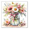 Ventas Directas de Fábrica Punto de Cruz Hecho a Mano Lienzo al Óleo Serie de Jarrón de Dibujos Animados Flor Serie Pintura de Diamantes 5D Diy