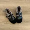 Zapatos de Boca Profunda Cálidos con Forro Esponjoso para Mujer 2026 Temperamento Modernos Otoño Invierno Nuevos Mary Janes Zapatos Esponjosos Mocasines