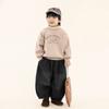 Moletom Forrado com Lã Changguo Clothing para Meninos Roupa de Inverno Infantil Top de Gola Alta Dois em Um para Meninos Pequenos Camada Interna Quente para Meninos