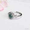 Anillo de Jade Grado A Natural Guan Yu Anillo de Jade Agua Azul Hielo Joyería Transmisión en Vivo Venta Caliente Venta al por Mayor S4112301