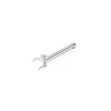 Piercing de Nariz e Orelha em Aço Inoxidável Polido Coração e Lua com Barra Reta, Argola de Nariz Simples 20g Joias de Nariz Atacado
