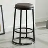 Taburete Alto de Tres Anillos Extra Grueso, Taburete Alto de Barra, Silla Alta para Adultos en Casa, Silla de Mostrador, Taburete Alto de Lujo Ligero para Arcade, Taburete Redondo