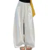 Pantalones casuales rectos de pierna ancha, sueltos, de cintura alta, amigables con el aire acondicionado, estilo delgado para principios de otoño, adecuados para personas petite, pantalones casuales transpirables