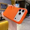 Funda para Teléfono Móvil Magnética de Círculo Fino con Textura de Cuero que se Siente en la Piel Adecuada para Apple 17Promax Color Puro Agujero Grande 11 Anticaídas 15/16/12
