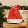Flocos de Neve Dourados e Prateados de Natal, Chapéus de Natal, Decorações de Veludo com Folha Dourada, Montagem de Cenário e Atmosfera, Adereços para Fotos
