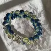 Pulsera de Gato de la Suerte de Loto de Tendencia en Tiktok al por Mayor en Stock Regalo Elegante de Gama Alta para Novia Pulsera Ins de Cuentas